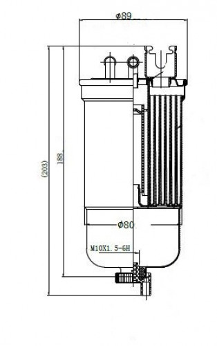 Фильтр для а/м VAG Passat B5 (96-) 1.9D (топл.диз.) (LFF 18310D)