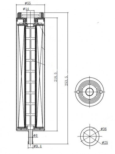 Фильтр для а/м BMW X5 E70 (06-)/F15 (13-)/X6 E71 (08-)/F16 (14-)/5 F10 (09-) 2.0D/3.0D (топл.диз.) (LFF 26301D)