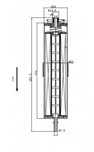Фильтр для а/м BMW X1 F48 (15-)/Mini F60 (16-) 2.0D (топл.диз.) (LFF 26304D)