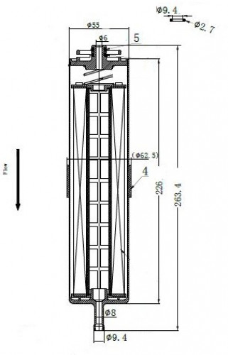 Фильтр для а/м BMW X3 F25 (10-)/X4 F26 (14-)/X1 E84 (09-) 2.0D/3.0D (топл.диз.) (LFF 26308D)