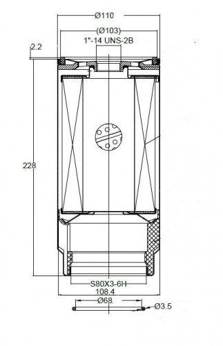 Фильтр топливный для а/м Shacman X3 (18-)/X5 (20-)/X6000 (21-) D (груб.очистки) 30000км, с колбой, на раме