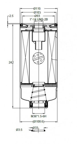 Фильтр топливный для а/м Shacman X3 (18-)/X5 (20-)/X6000 (21-) 12.5D [WP13] (груб.очистки) 60000км, на двиг.