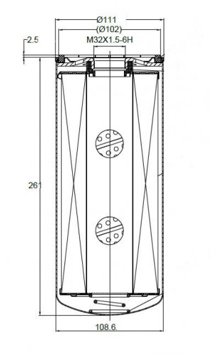Фильтр топливный для а/м Shacman X3 (18-)/X5 (20-)/X6000 (21-) 12.5D [WP13] (тонкой очистки) 60000км