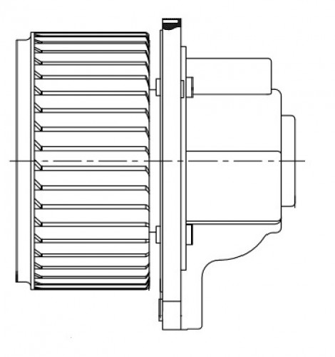 Электровентилятор отопления для автомобилей Chevrolet Captiva (06-)/Epica (06-)/Opel Antara (06-)