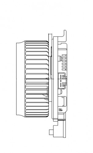 Электровентилятор отопителя для автомобилей Toyota Land Cruiser 200 (07-)/LX570 (07-)