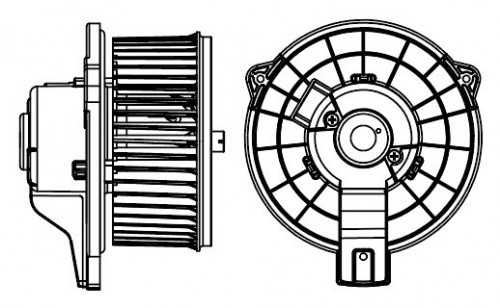 Электровентилятор отопителя для автомобилей Changan UNI-V (22-)/Lamore (22-)