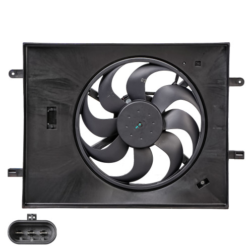 Электровентилятор охлаждения для автомобилей Changan CS35 (13-) 1.6 (с кожухом и резистором)