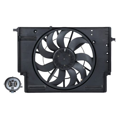 Электровентилятор охлаждения для автомобилей Geely Monjaro (21-)/Atlas II (23-) 2.0T (с кожухом)