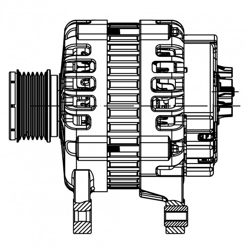 Генератор для автомобилей Лада Largus FL (24-)/Niva Sport (24-) 1.6i 125А