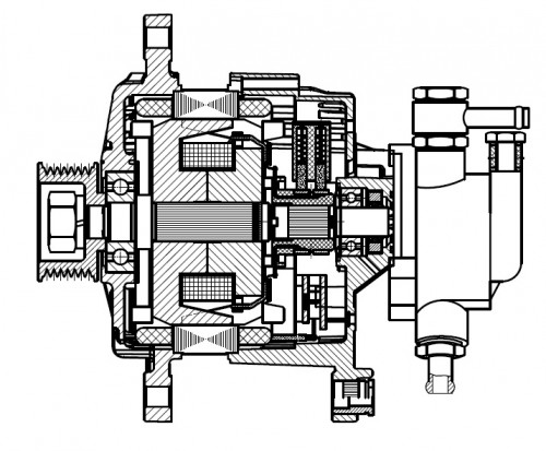 Генератор для автомобилей ГАЗ Газель Next (22-)/NN (22-) с дв. 2.5d [G21A] 140A
