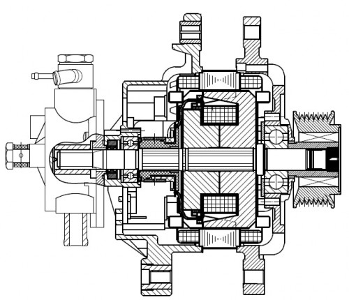Генератор для автомобилей Hyundai Porter 2 (08-) с дв. D4CB 100A