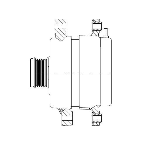 Генератор для автомобилей Hyundai Santa Fe II (09-)/Kia Sorento II (09-) 2.0CRDi/2.2CRDi 150A