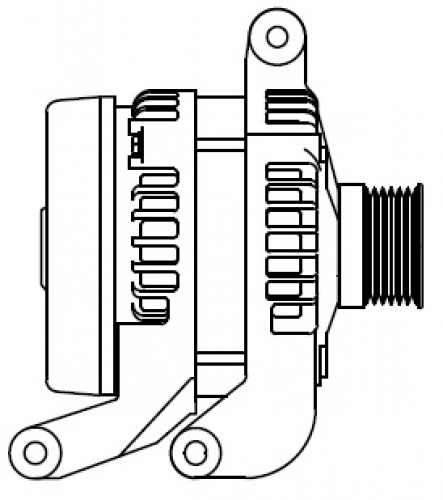 Генератор для автомобилей Ford Focus II (05-)/C-Max (07-) 1.8i/2.0i 5MT 120А