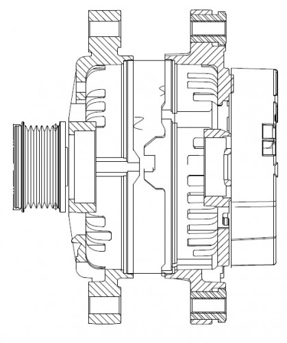 Генератор для автомобилей Land Rover Freelander II (06-) 2.2TDi/Ford Mondeo IV (07-) 2.0TDCi 150A