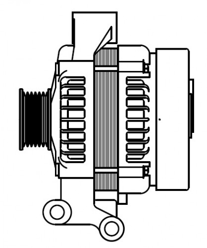 Генератор для автомобилей Ford Focus II (05-) 1.6i/1.6T/Volvo S40 (04-) 1.6i 100A