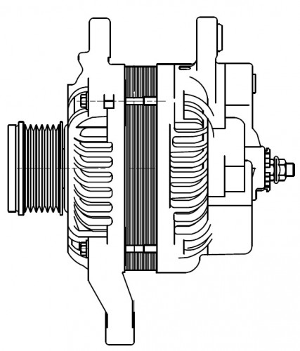 Генератор для автомобилей Mitsubishi Outlander III (12-) 2.0i/2.4i/ASX (10-) 1.8i 105A