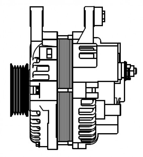 Генератор для автомобилей Mitsubishi Pajero Sport (98-) 3.0i/Pajero II (97-) 3.0i/3.5i 85A