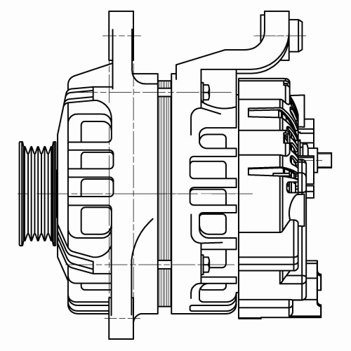 Генератор для автомобилей Nissan Note (06-)/Micra (02-) 1.2i/1.4i (с 2006) 80A