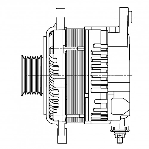 Генератор для автомобилей Nissan Murano III (16-)/Infiniti QX60 (12-) 3.5i 130A