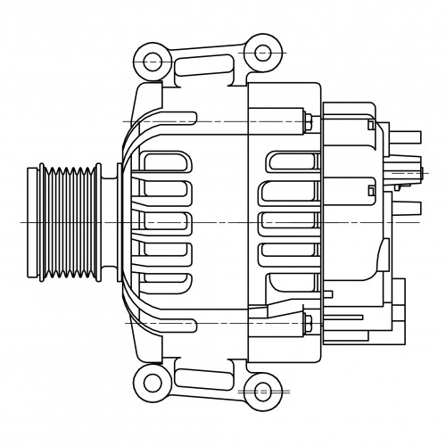 Генератор для автомобилей Mercedes-Benz C W204 (07-) 1.8T 120A