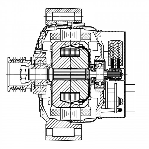Генератор для автомобилей Mercedes-Benz C W202 (93-) 1.8i/2.0i/E W210 (95-) 2.0i/2.3i 115A