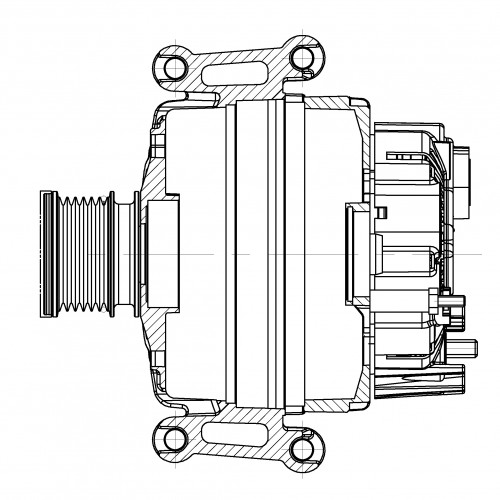 Генератор для автомобилей Mercedes-Benz E W212 (09-)/C W204 (07-) 1.8T 120A