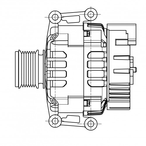 Генератор для автомобилей Mercedes-Benz C W203 (02-)/E W211 (02-) 1.8i 120A