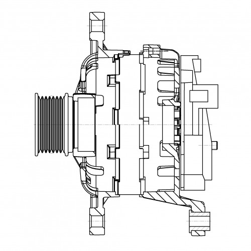 Генератор для автомобилей Fiat Ducato (06-)/Iveco Daily (06-) 2.3D 110A