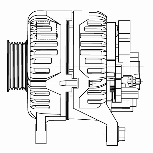 Генератор для автомобилей VAG A6 (97-) 2.4i/2.8i/A4 (94-) 1.6i/1.8i 120A
