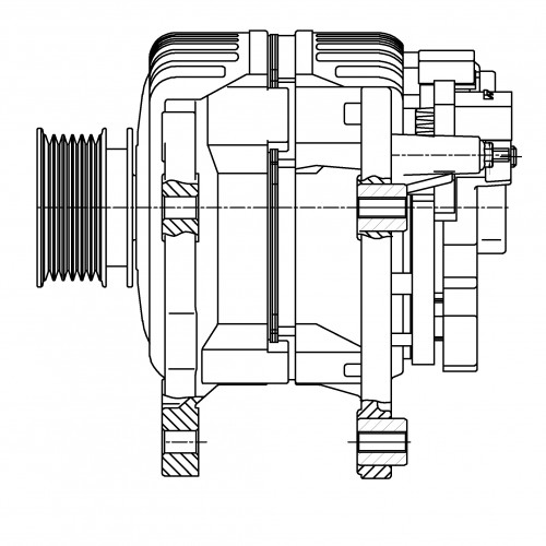 Генератор для автомобилей VAG Octavia I (96-) 1.4i/1.6i 90A