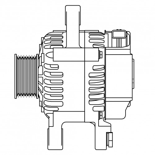 Генератор для автомобилей Toyota Fortuner (04-)/Hilux (05-) 2.0i/2.7i 80A