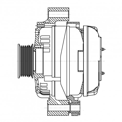 Генератор для автомобилей Toyota Land Cruiser 100 (98-)/Lexus LX (98-) 4.7i 130A