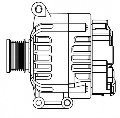 Генератор для автомобилей Peugeot 308 (07-)/Citroen C4 II (10-) 1.6i 120A