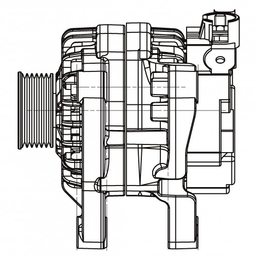 Генератор для автомобилей Peugeot 206 (98-)/Partner (96-) 1.4i 70A
