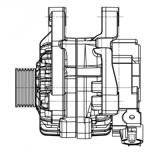 Генератор для автомобилей Peugeot 307 (00-) 1.6i/207 (06-) 1.4i/Citroen C3 (02-) 1.4i 70A