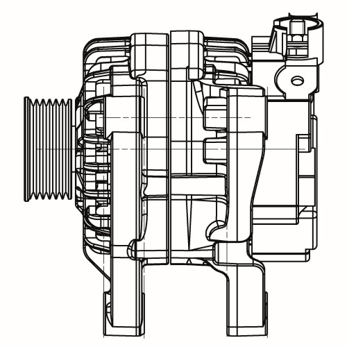 Генератор для автомобилей Peugeot 206 (98-) 1.4i/Partner (08-) 1.6i 70A