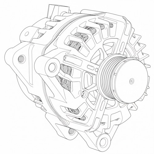 Генератор для автомобилей Peugeot Partner (08-)/Citroen Berlingo (08-) 1.6HDi 180A