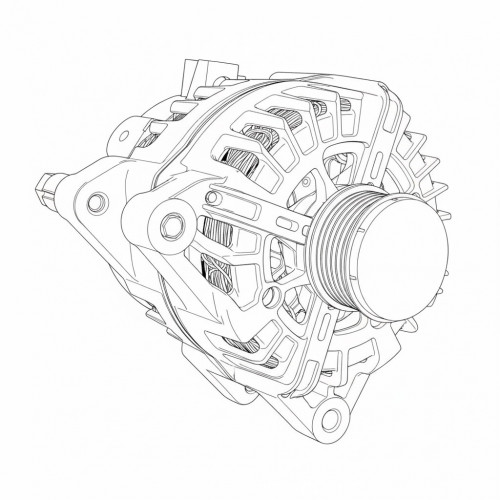 Генератор для автомобилей Peugeot Partner (08-) 1.6HDi/Citroen C5 III (08-) 2.0HDi 180A