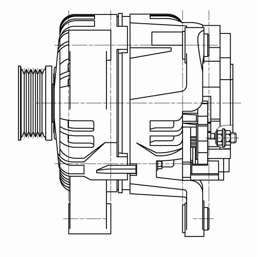 Генератор для автомобилей Opel Corsa D (06-) 1.0i/1.2i/1.4i/Astra H (04-) 1.4i 120A