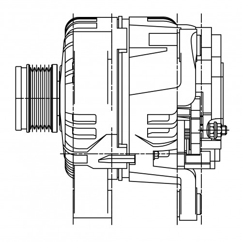 Генератор для автомобилей Opel Corsa D (09-)/Meriva B (10-) 1.4i 120A