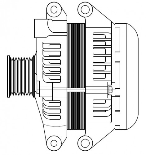 Генератор для автомобилей BMW X3 F25 (12-) 2.0T/3.0i/5 F10 (10-) 2.5i/3.0i 210A