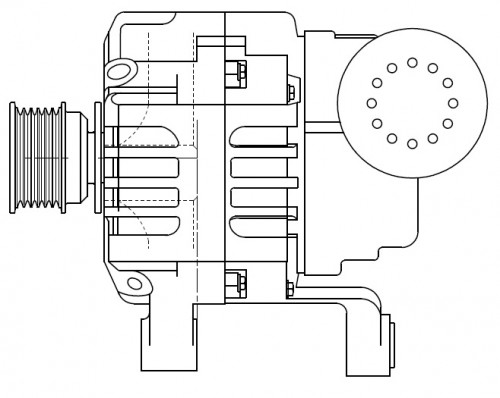 Генератор для автомобилей BMW 5 E39 (95-) 2.0i/2.5i/2.8i/X5 E53 (00-) 3.0i 140A