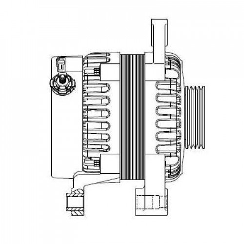 Генератор для автомобилей Chery Indis (09-)/Kimo (06-) 1.3i 75A