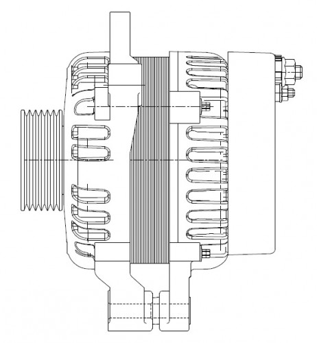 Генератор для автомобилей Chery Amulet A15 (08-)/Bonus (06-)/Very (06-) 1.5i 90A