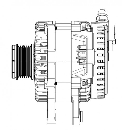 Генератор для автомобилей Chery Tiggo 8 Pro (18-)/Exeed TXL (16-)/VX (16-) 1.6T/2.0T 140A