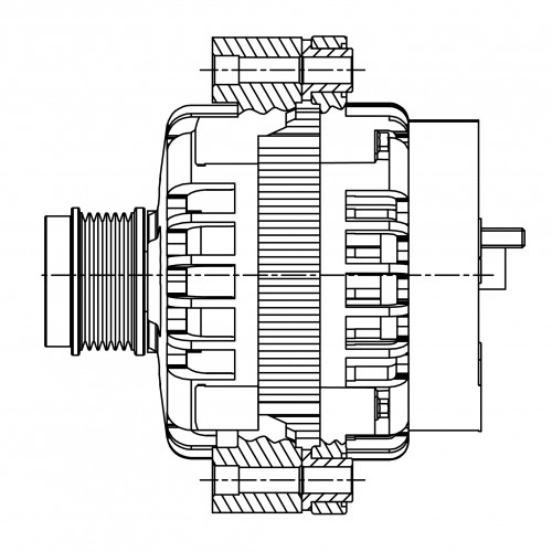 Генератор для автомобилей Haval Dargo (22-)/H9 (18-)/Tank 300 (21-) 2.0T 180A
