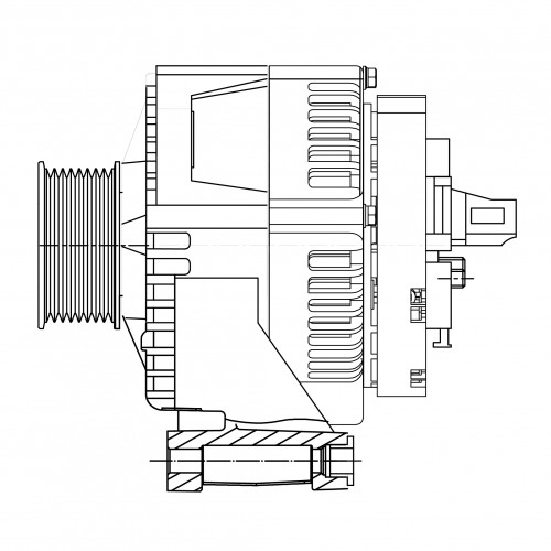 Генератор для автомобилей Sitrak C5H/C7H/Howo T5G/T7H с дв. MC11/MC13 2PIN 110A