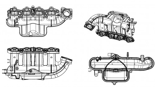 Коллектор впускной для а/м Opel Astra J (09-)/Opel Mokka (12-) 1.4i [A14NET]