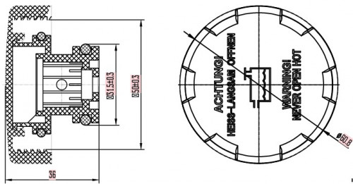 Крышка (пробка) расширительного бачка для а/м Opel Astra H (04-)/Zafira B (05-) 1.45bar