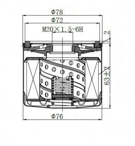 Фильтр для а/м Renault Duster (10-)/Nissan Qashqai (06-) 1.5d без Start/Stop (масл.) (LOF 0901)